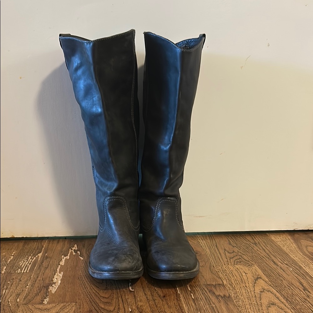 Steve Madden Black Leather Boots